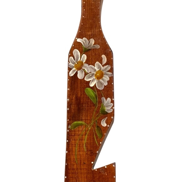 Hand Painted Mid-Century Modern Oven Rack Push/Pull Wooden Tool - Picture 2 of 7